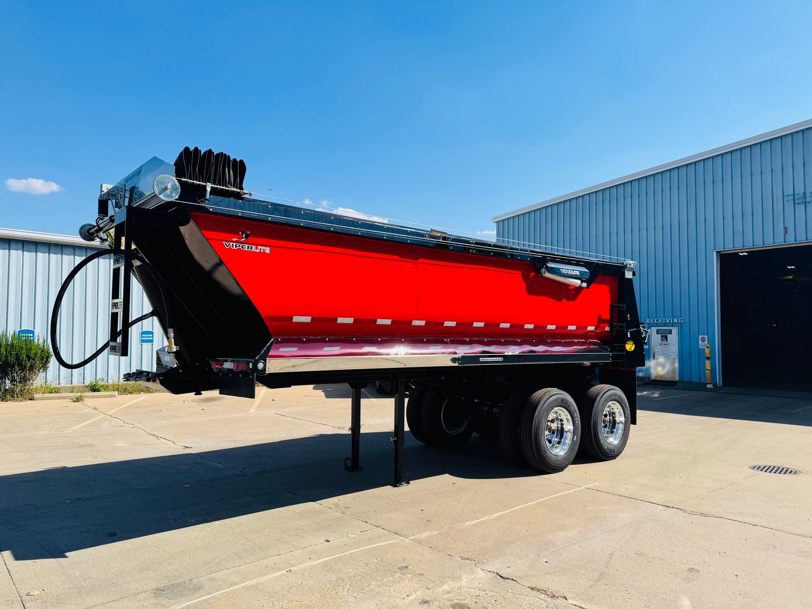 ViperLite red dump trailer
